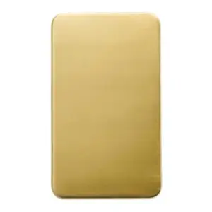 Ansicht der Rückseite eines geprägten 1 g Goldbarrens von Heimerle + Meule aus 999,9 Feingold.